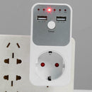 Dual USB EU Plug Timing Socket Timer Switch Countdown Outlet Controller