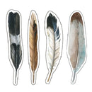 30Pcs/Pack Feather Design Paper Bookmark Book Marks Marker Label Kids Stationery