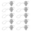 10x Plastic Air Valve Caps Screw Type For Inflatable Boat Mattress Airbed White