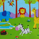10pcs Jungle Animals Gift Bags Plastic Loot Bags Candy Bag Kids Birthday De JR