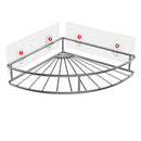 Corner Shelf Bathroom Adhesive Shower Caddy Basket Wall Mounted Storage Org O3U9