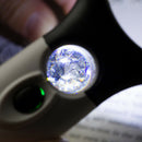 45X Multiple 3 LED Handheld Magnifier Magnifying Glass Lens Jewelry Loupe Light