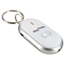 LED Key Finder Locator Find Lost Keys Keychain Whistle Sound Key Holder Ring New