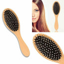 Wooden Massage Hair Brush with Metal Pins Message Comb with Air Cushio NDV