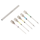 5 Sizes Metal Embroidery Stitching Punch Needle Handmade Sewing Tool Set W/T Ew