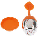 Sweet Leaf Silicone Tea Infuser Reusable Strainer Drop Tray Ball Herbal Sp BX