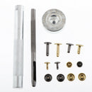 240x 6/8/12mm Double Cap Rivets Brass Stud Fixing Tools Kit For Leather Belt