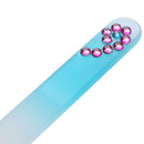 Pro File Device Durable Crystal Glass Nail File Art Files Tool Hard Case AU144