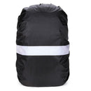 Adjustable Waterproof Dustproof Backpack Reflective Dust Rain Cover (Black) A