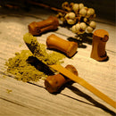 Natural White Bamboo Scoop For Japanese Matcha Green Tea Powder Organic   Z