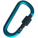 20Pcs 8Cm Aluminum Carabiner D-Ring Key Chain Clip Camping Keyring Snap Hoo