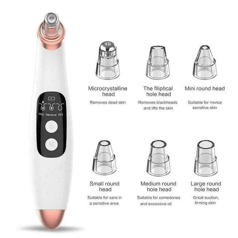 Electric Facial Skin Care Pore Blackhead Remover Cleaner Acne Vacuum Sucker O6J5