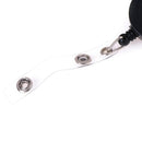 Retractable Pull Chain Reel ID Card Badge Keychain Holder Recoil Belt Clip JG JR