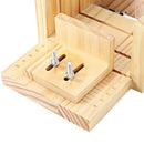 1X(Household Wooden Soap Cutter Box Pine Material Balancing Apparatus Accur
