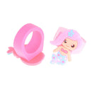 5Pcs PVC Rubber Cartoon Mermaid Princess Kids Rings Children Silicone Rings.5
