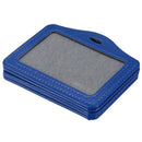 5 Pcs horizontal synthetic leather with personal badge-holder with name, co I2J1