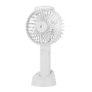 Portable Rechargeable Fan Air Cooler 3- 2 Spray Mode Mini USB Fan White