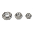 10pcs M6*5 Titanium Alloy Hex Screws Nut Threaded Bolts Lock Nuts