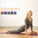 Yoga Blocks Pilates Cork Brick Home Stretch Aid Fitness Exercise Cushion Deluxe