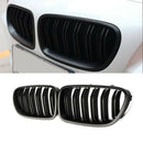 1 Pair Double Slat Line Front Bumper Grill Hood Kidney Grille Grill for 201