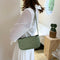 Alligator Pattern Handbag Tote Women Leather Underarm Shoulder Bag (Green)