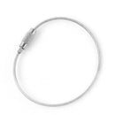 5PCS Stainless Steel Screw Locking Wire Keychain Cable Keyrings Key Holder vcs