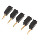 10 Pcs Black & Red 2mm Banana Plug Connectors Jack for Speaker, Easy to Solder