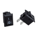 5 x AC 250V 3A 2 Pin ON/OFF I/O SPST Snap in Mini Boat Rocker Switch