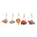 5 x DIY Full Drill Diamond Painting Key Chain Keychain Key Ring Handmade G GNN