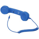 3.5mm Retro Radiation-Proof Telephone Handset Cell Phone Receiver (Blue)