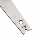 Stainless Steel Corner Front Edge Measuring Gage Twisted Drill Bit Angle MNW