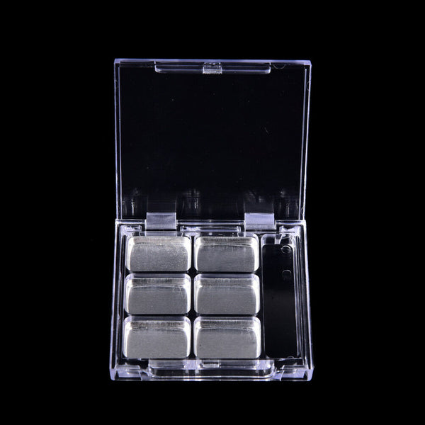 Empty 6Square Grid Eyeshadow Lipstick   Box Case Cosmetic Packing+Palett ouJ.AU