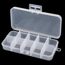 Clear Plastic Fishing Lure Bait Box Fishing Beads Snaps Jigs Container Case