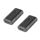 2pcs Mini USB 3.1 Type C Female to Female Coupler Extension Connector Adapter