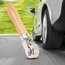 Wooden Handle Tire Patch Repair Stitcher Ball Bearing Tyre Roller Repair T AGS