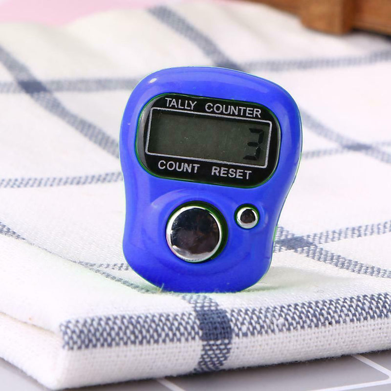 Mini Finger Counter LCD Electronic Digital Counter Range 0-99999 (Blue)