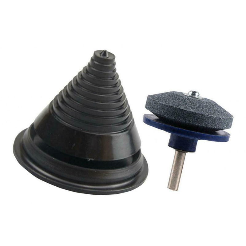 2pc 50mm Faster Lawnmower Sharpen Stone ABS Blade