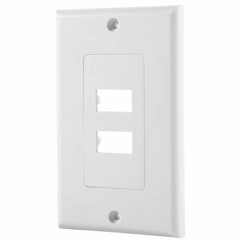 HDMI 2-Ports Wall Face Plate Panel Outlet 1080p Cover Coupler Socket HOT X8T2