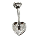 Stainless Steel Heart Belly Navel Belly Bar Ring Pink HOT B6Z4