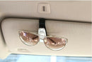 Black Portable Car Auto Sun Visor Glasses Sunglasses Card Ticket Holder Pen Clip