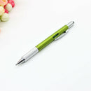 Multi-functional Level Ballpoint Pen Handy Tech Screwdriver Random (Black)