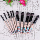 10pcs/set Professional Cosmetic Brushes Soft Bohemia Fashion Makeup Brushes