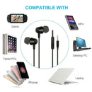 In-Ear Earphone Bass Sound Stereo Music 3.5mm Wired Noise Reduction Sport Earbud