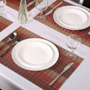 Home Placemats Set of 6 Soft Crossweave Woven Placemat Heat-resistant non-s C6J2