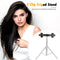 Universal Tripod Phone Holder Aluminum Alloy 360 Degree Rotation Holder w/3 Clip