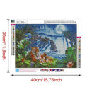 5D DIY Full Drill Diamond Painting Tiger Embroidery Mosaic Craft Kit (W622)