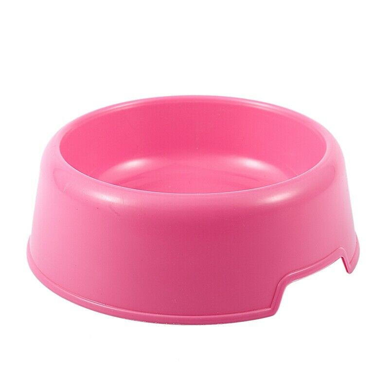 Plastic Pet Dog Cat Water Food Drink Bowl Dish Feeder, 4-Inch, random color