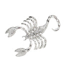 Clear Rhinestone Scorpion Animal Insect Costume Pin Brooch Jewelry Badge