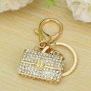Modern Crystal Rhinestone Handbag Charm Pendant Keychain Bag Keyring Key Ni A8X4