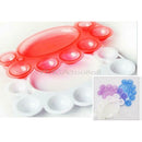 Nail Art Dappen-Dish Palette for Paint Painting Plastic Color Mixing Plate Hot